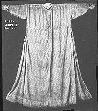 surplice, 1300s